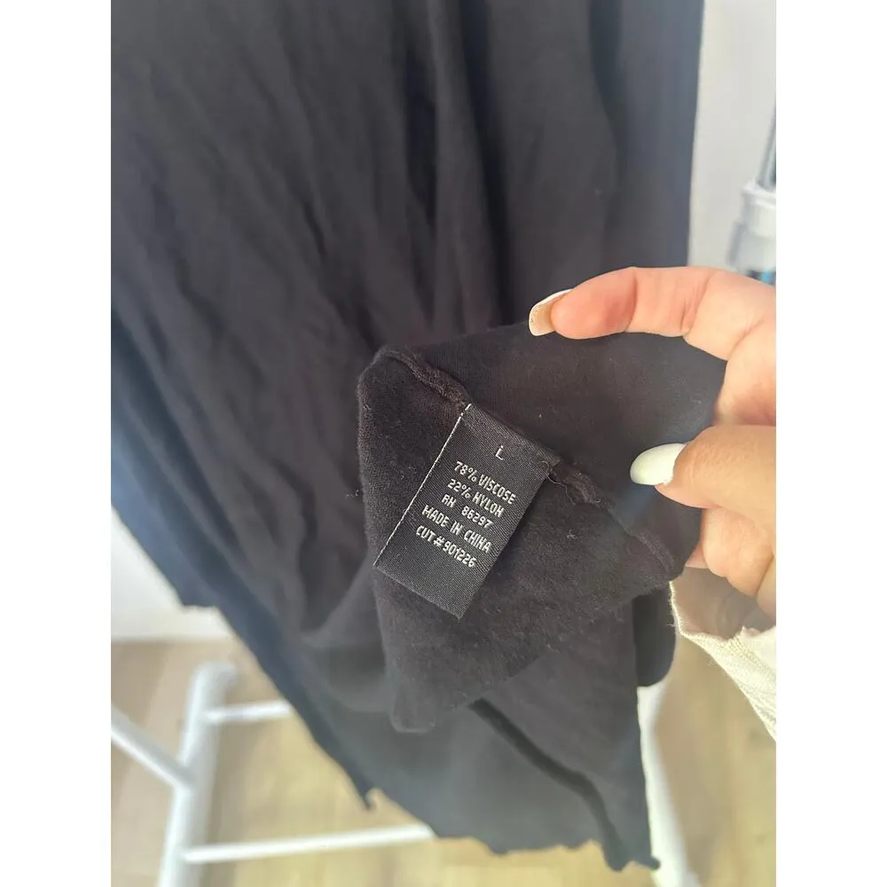 BCBGMaxAzria Black Cardigan‎ Size Large - Image 2