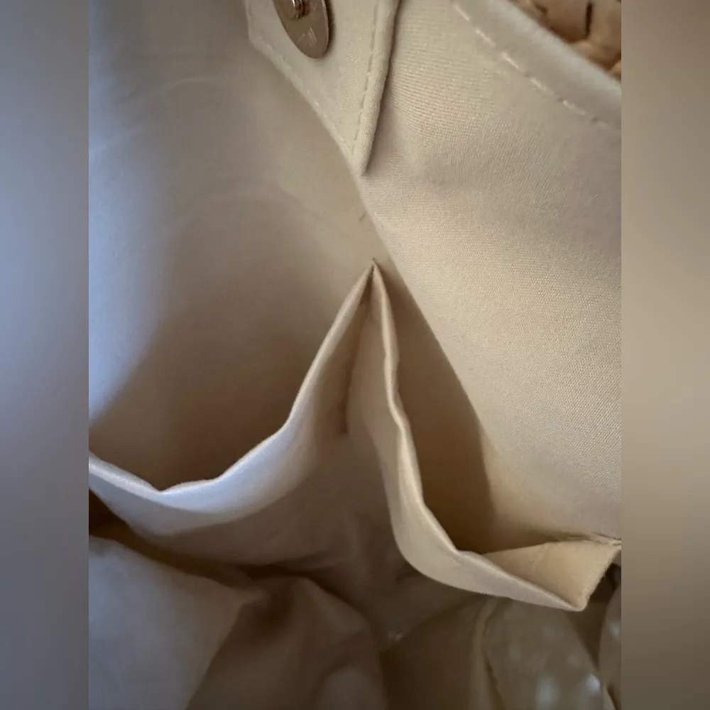 I.N.C. International Concepts Straw Beach Tote Bag with Shell Accents Brown - Image 3