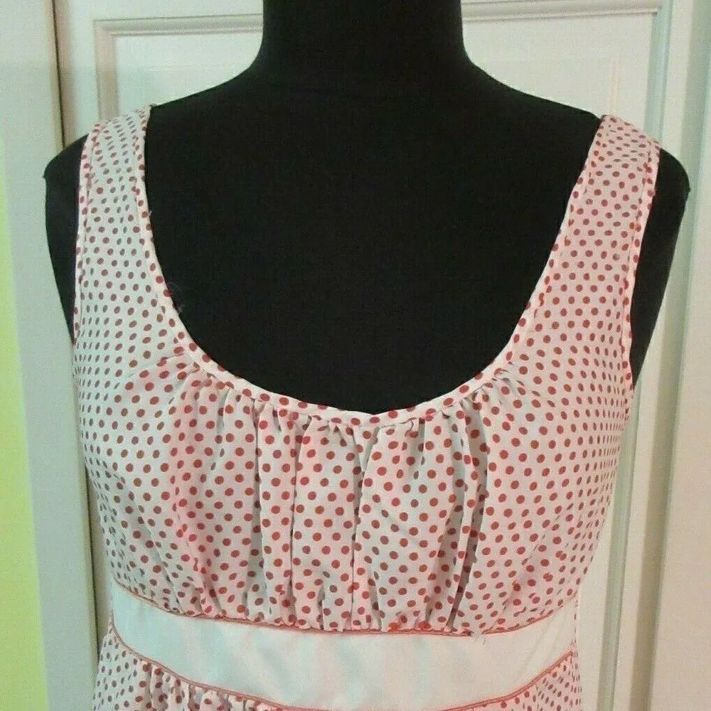 Cheoette vintage polka dot dress red & white small Red - Image 2