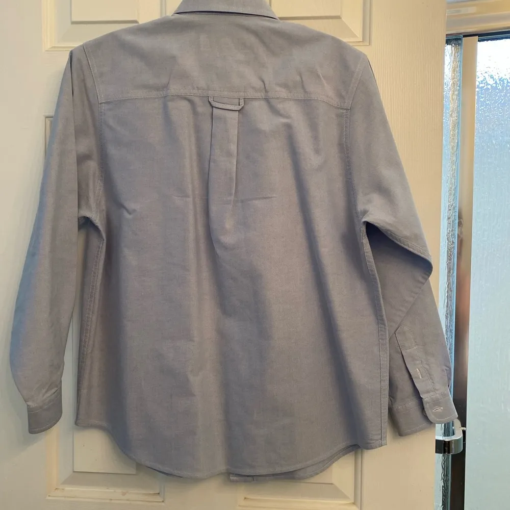 Appleseed’s Long Sleeve Blue  Button up Shirt  SP - Image 7