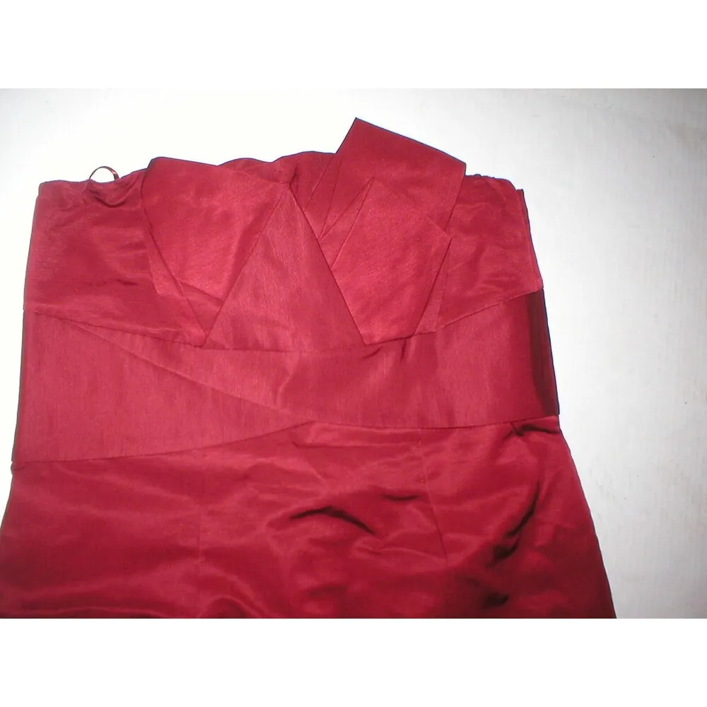 New Womens Party The Limited Dress Dark Red Strapless 2 Date Dinner Wedding Gues - Image 10