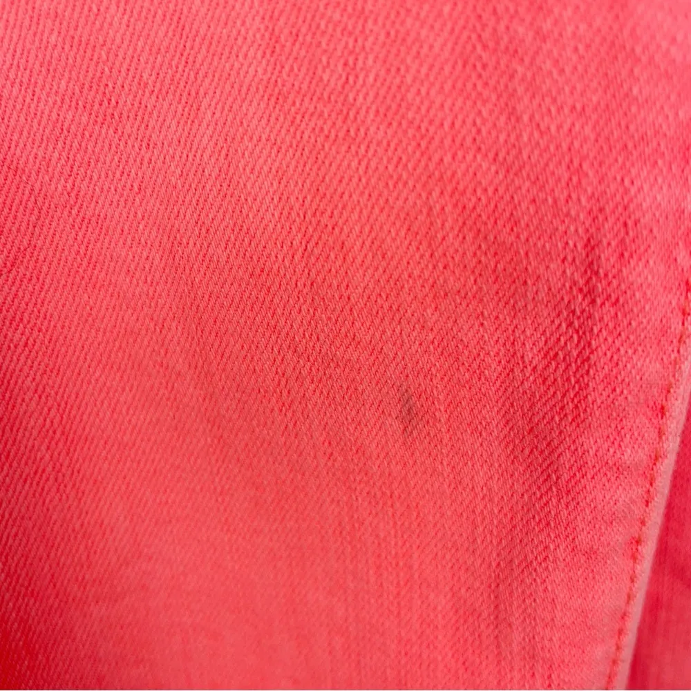 Ag Adriano Goldschmied Stevie Ankle Slim Straight Leg Jeans Neon Orange Size 29 - Image 11