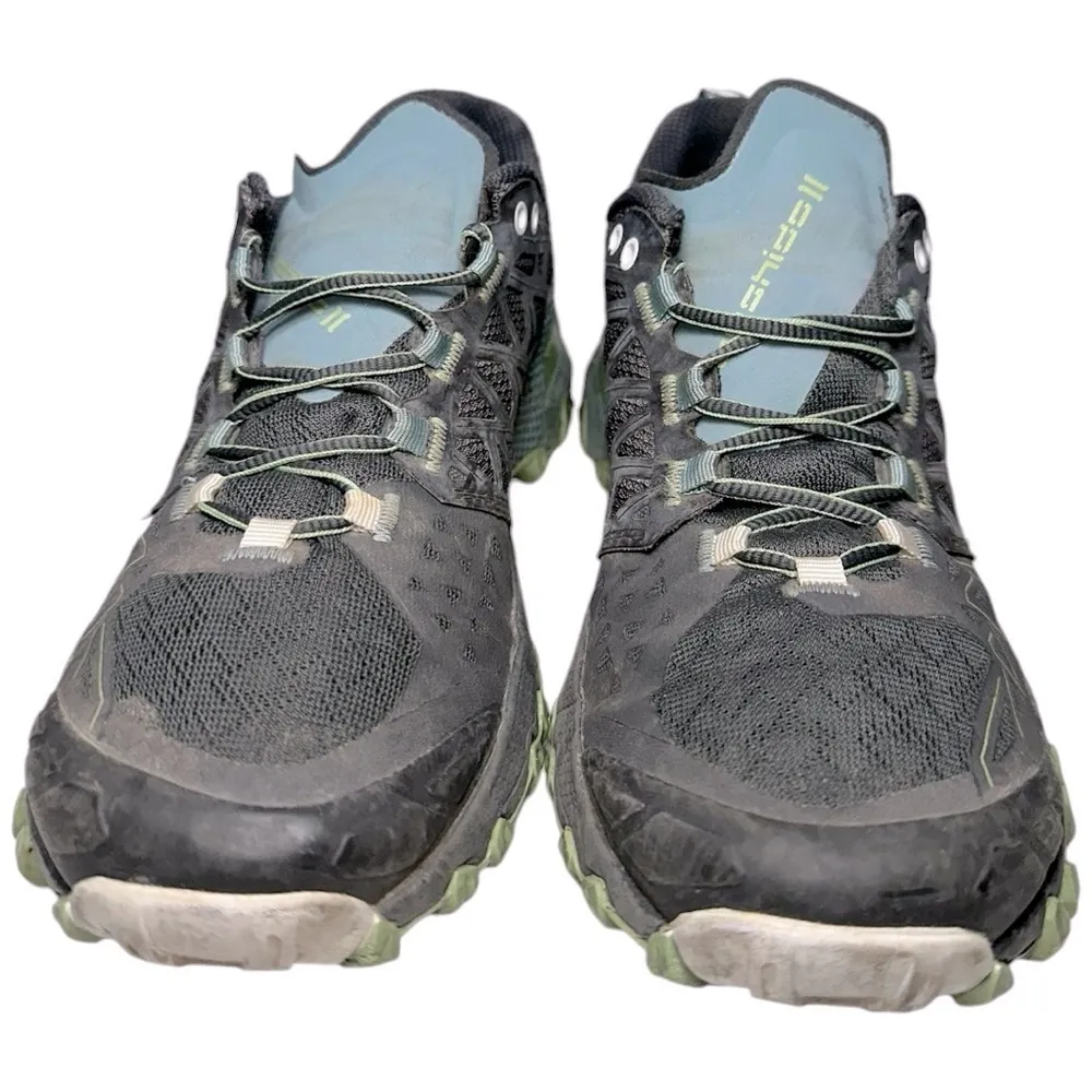 La Sportiva Women’s Size 7 Carbon Gray Mist Green Bushido II GTX Hiking Shoes - Image 4