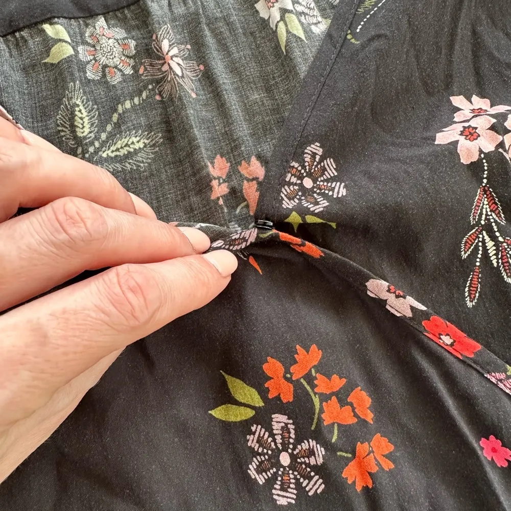 Velvet By Graham & Spencer Danay Floral Challis Wrap Dress - Image 6