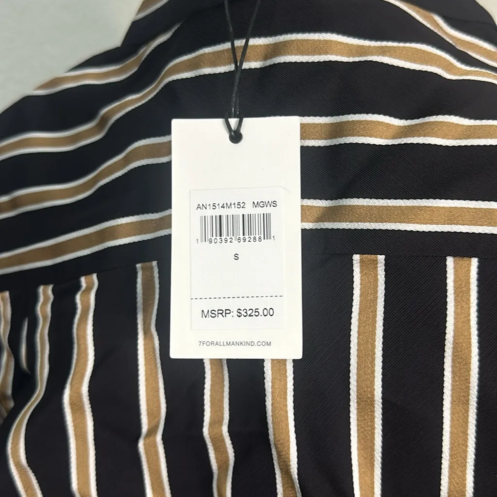 7 For All Mankind Women's Black and Brown Dress Size Small NWT - Image 5