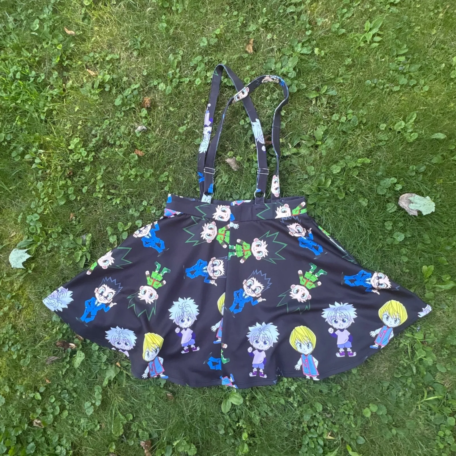 Hot Topic Hunter X Hunter Anime Skirt Suspender Kawaii Manga Cosplay‎ Size Large - Image 5