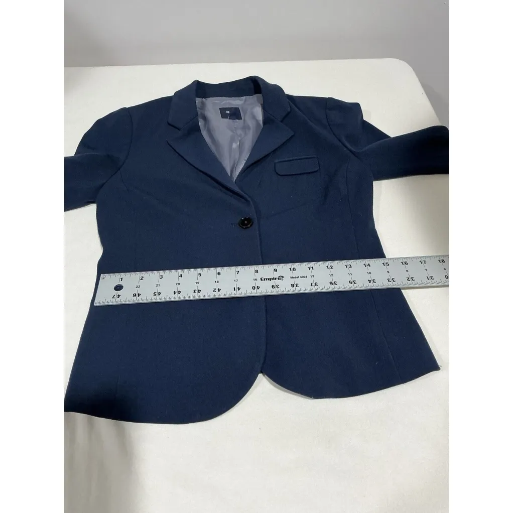Woman’s Gap Size 0 Blue 2 Button Up Lined Blazer - Image 9