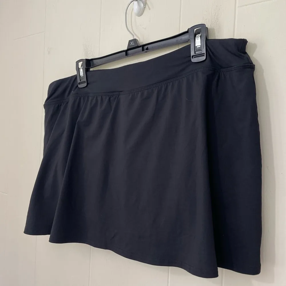 Lands’ End Swim Skirt Bottom Pull On Lined Solid Black ~ Women’s Size 20W - Image 6