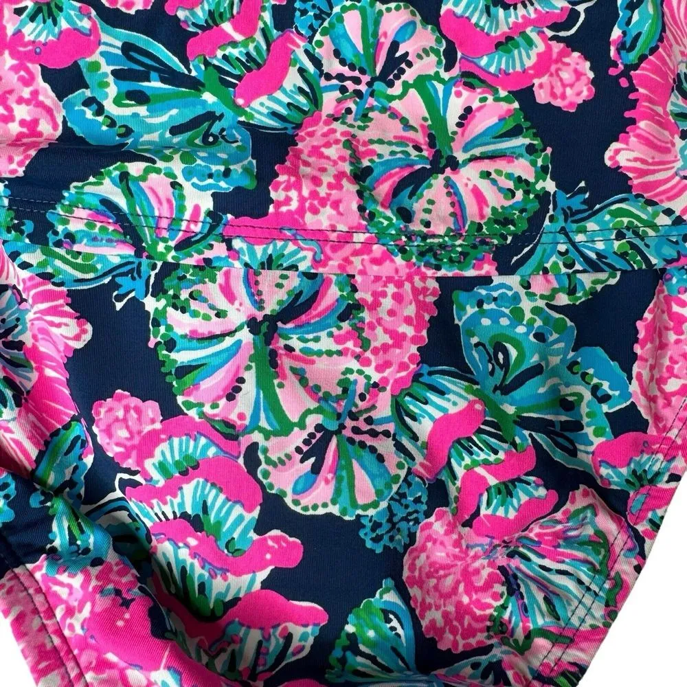 NWT Lilly Pulitzer Lagoon Sarong Hipster Bikini Bottom‎ in Oyster Bay Navy 6 $78 - Image 3