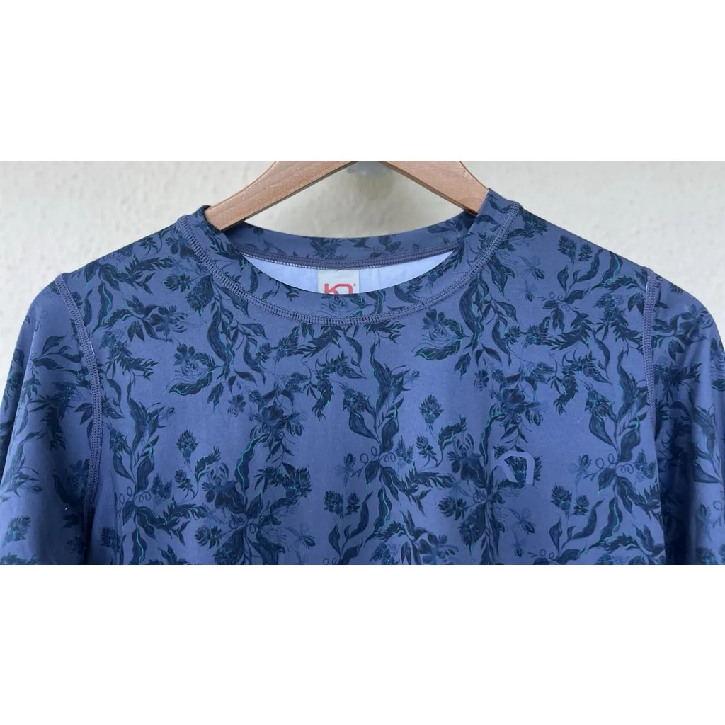 Kari Traa Fryd Base Layer Top Women's L Blue Multi Long Sleeve Winter Skiing Size L - Image 3