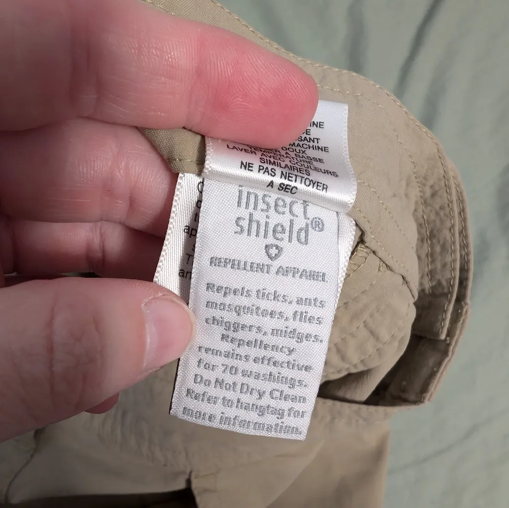 Exofficio Insect Shield Convertible Hiking Pants W10 Khaki Tan Size 10 - Image 4