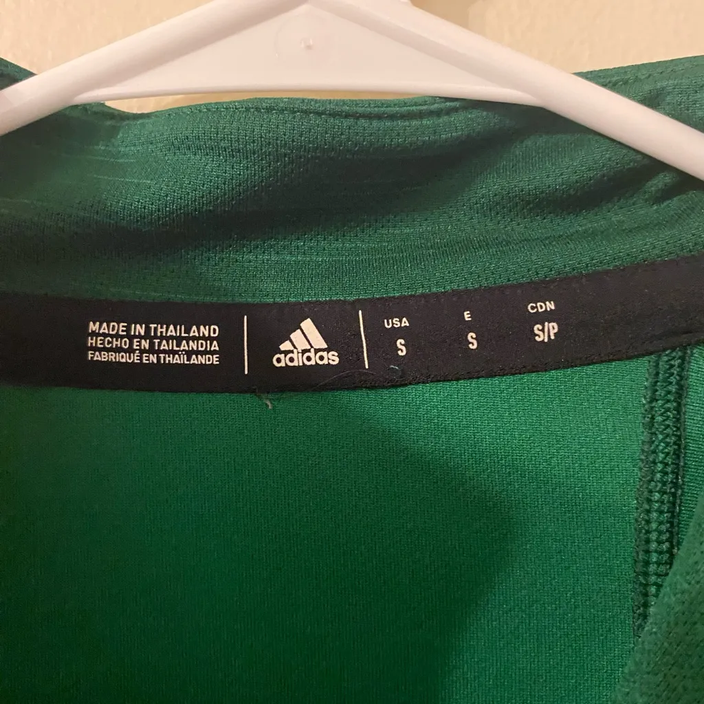 Women’s Eastern Michigan University Eagles EMU 1/4 Zip Pullover Adidas Sz Small - Image 3