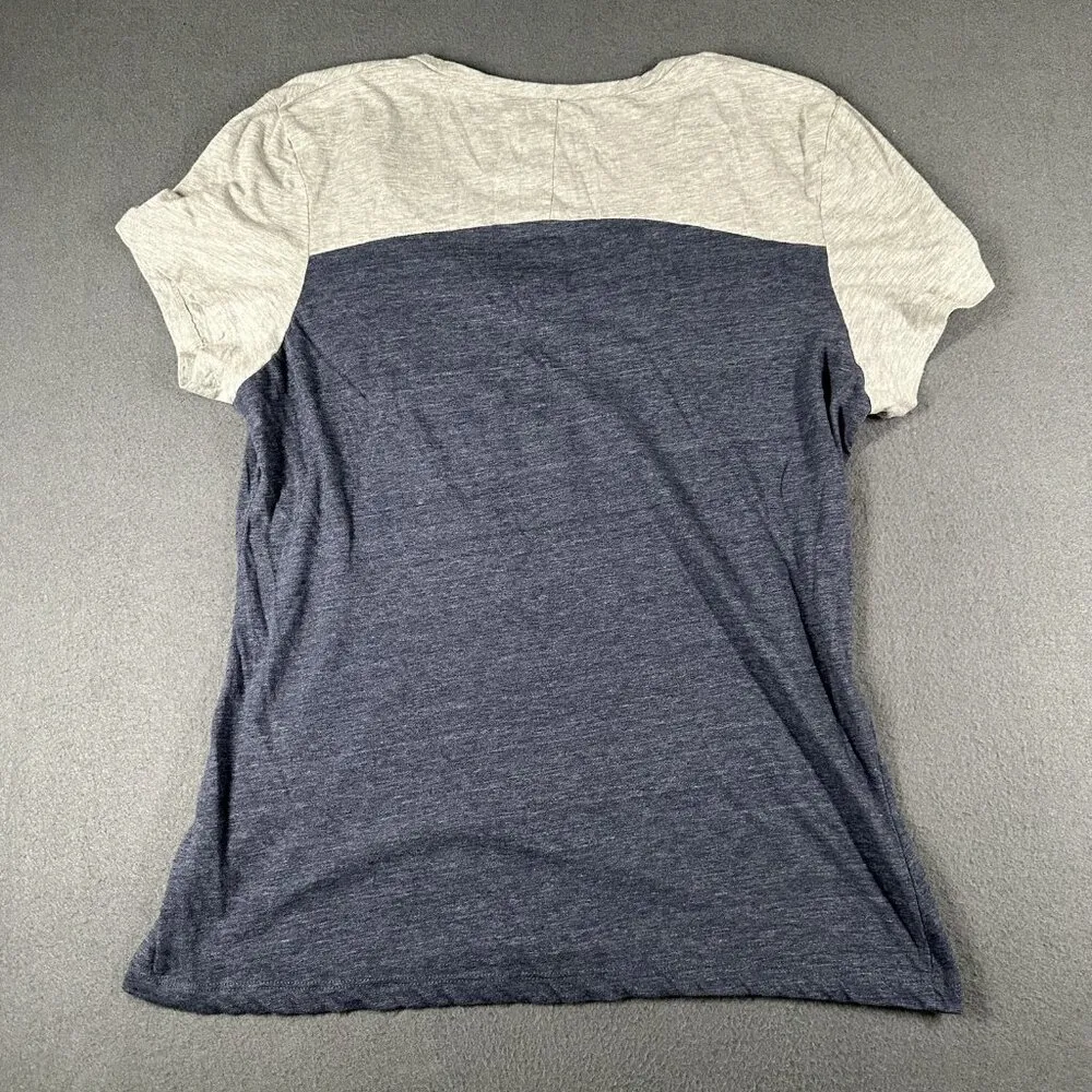 Atlanta Braves Shirt Womens XL Blue Gray MLB Baseball Tee Short Sleeve Genuine - Image 8