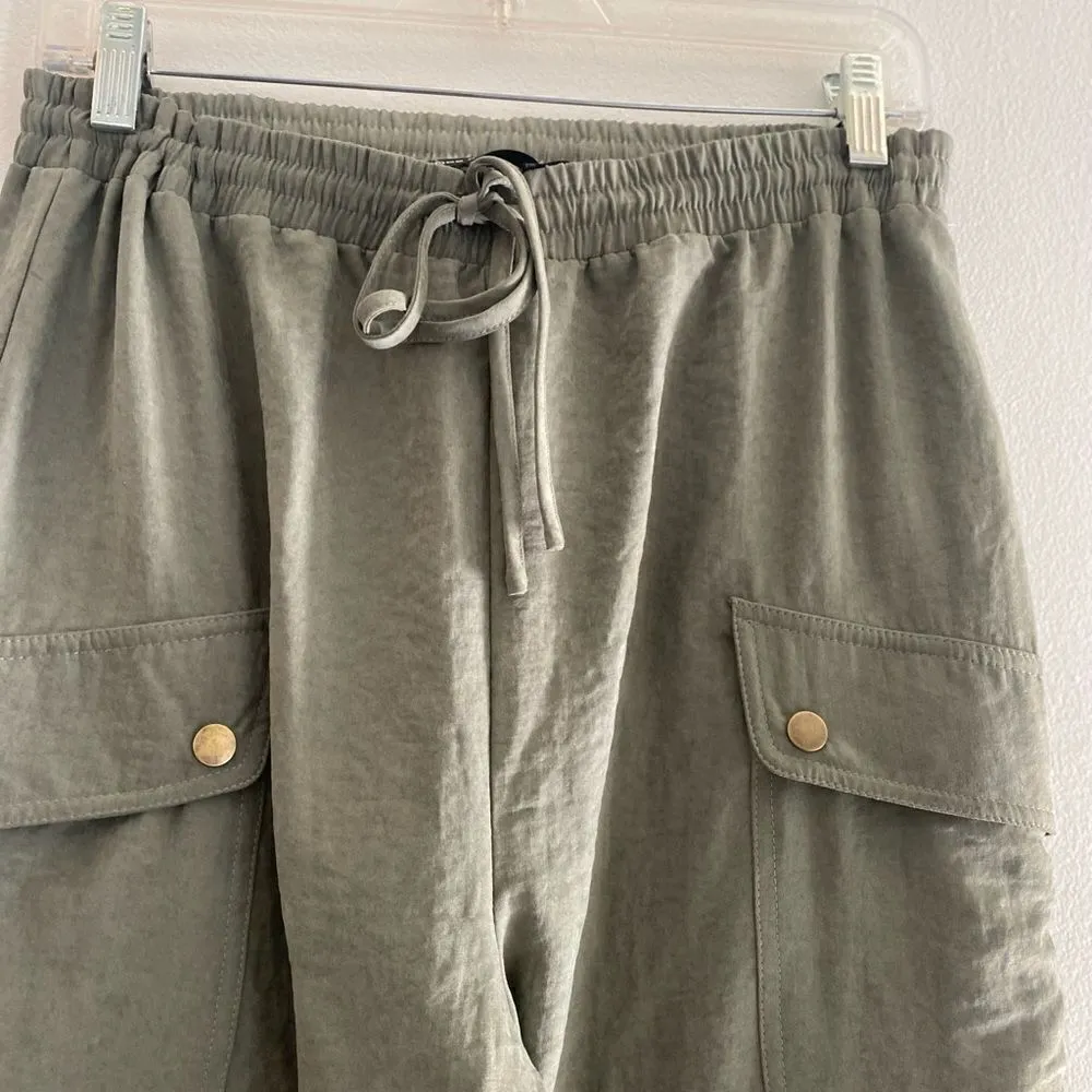 Doe & Rae green cargo drawstring pants S - Image 5