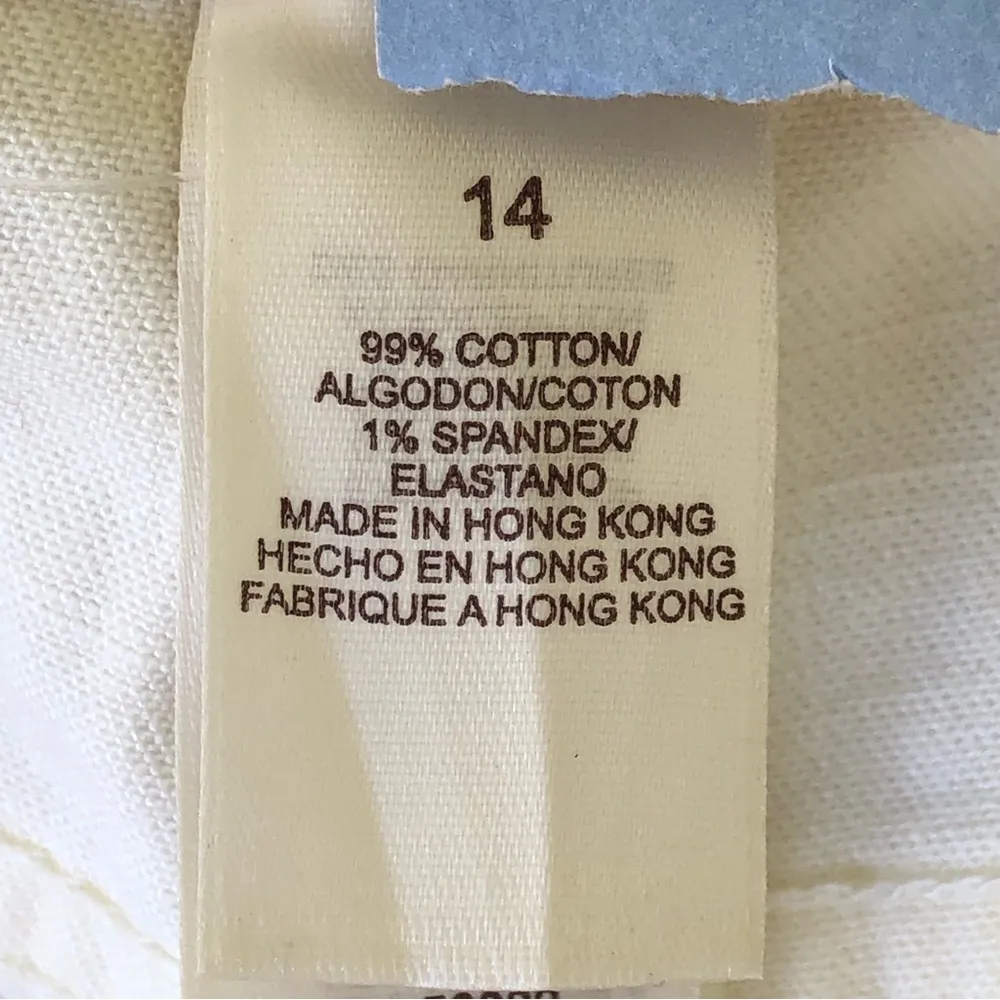 NEW Sigrid Olsen Collection Modernist white jeans/pants 14 - Image 11