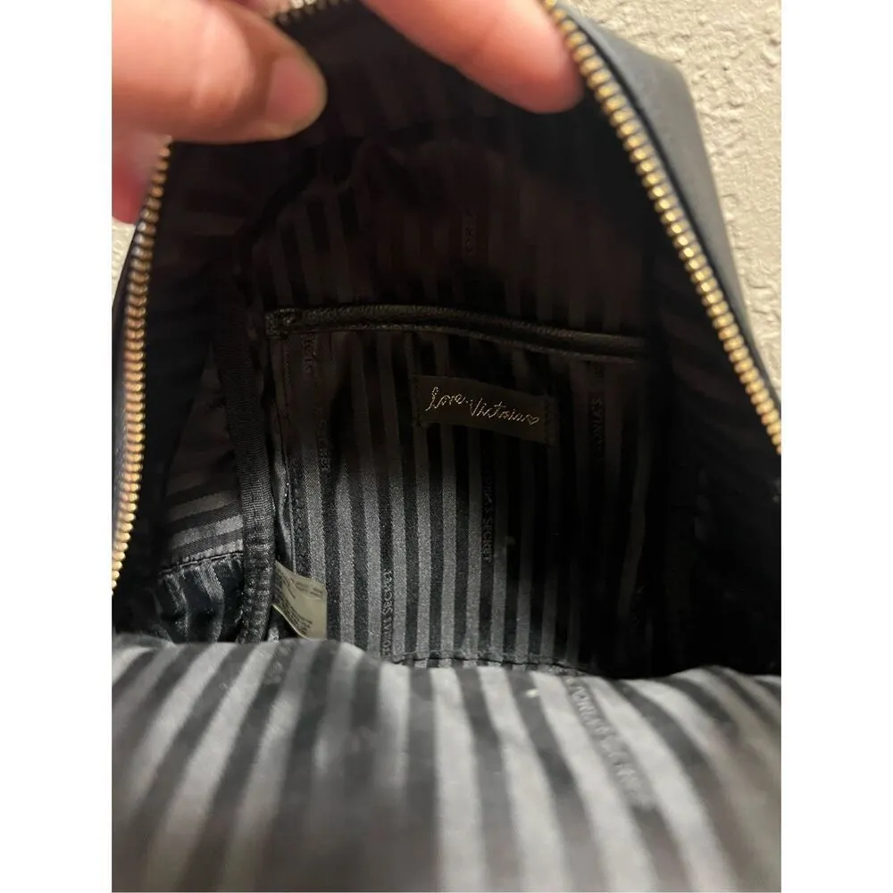 Victoria’s Secret Black Mini Backpack Preowned Wear/Marks - Image 11