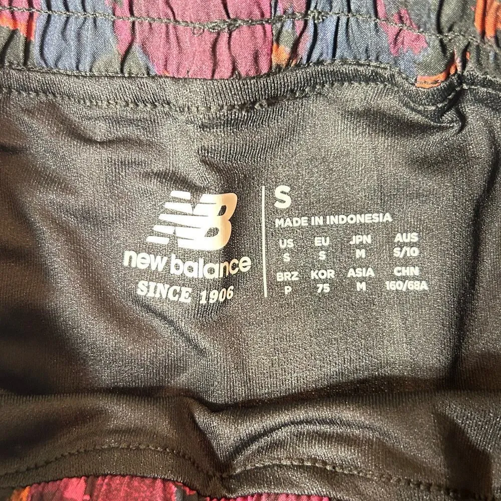 New Balance Shorts Womens S‎ Multicolor Printed 3In Short Running Workout NEW - Image 6