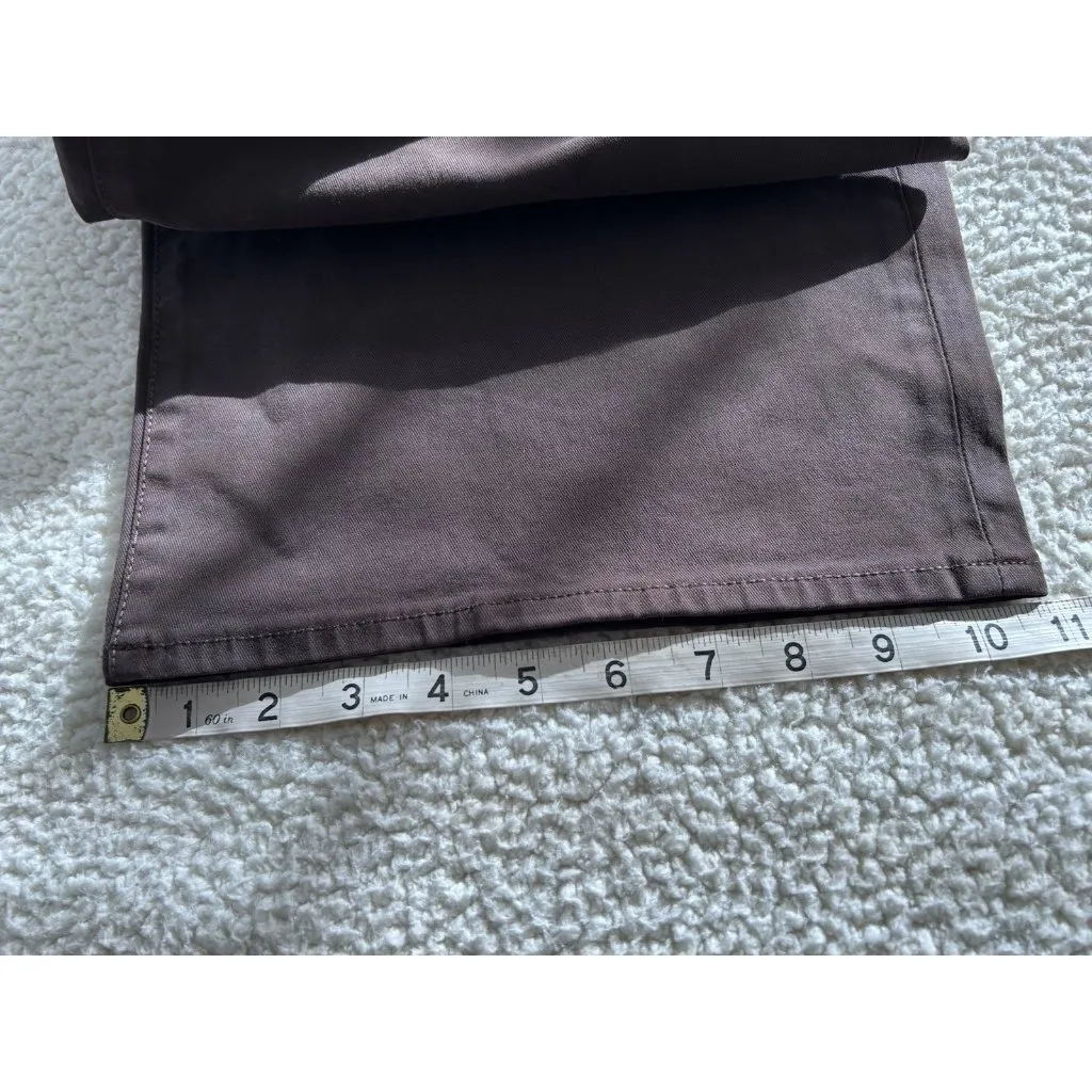 Madewell $128 The Emmett Wide-Leg Full Length Patch Pocket Brown Size 32 #NV173 - Image 12