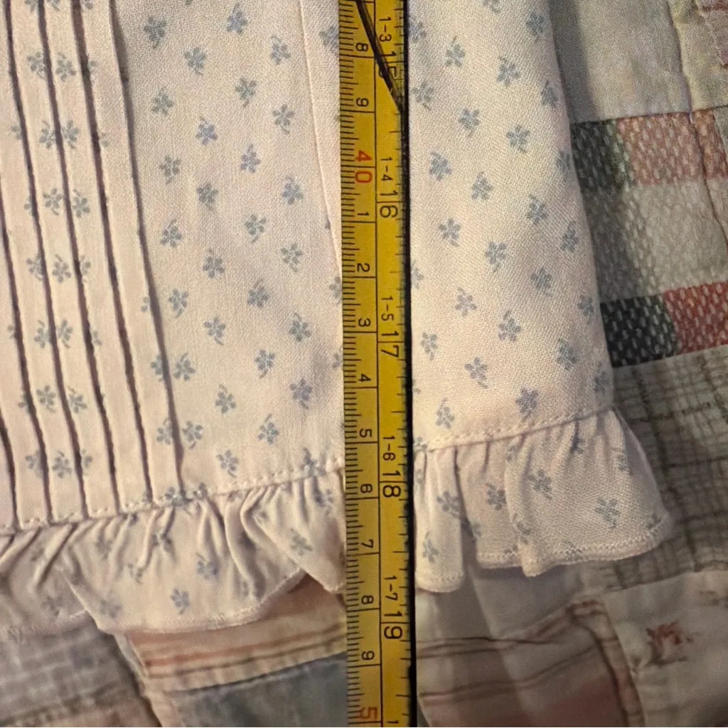 Brandy Melville White and Blue Button-Up Blouse - Image 5