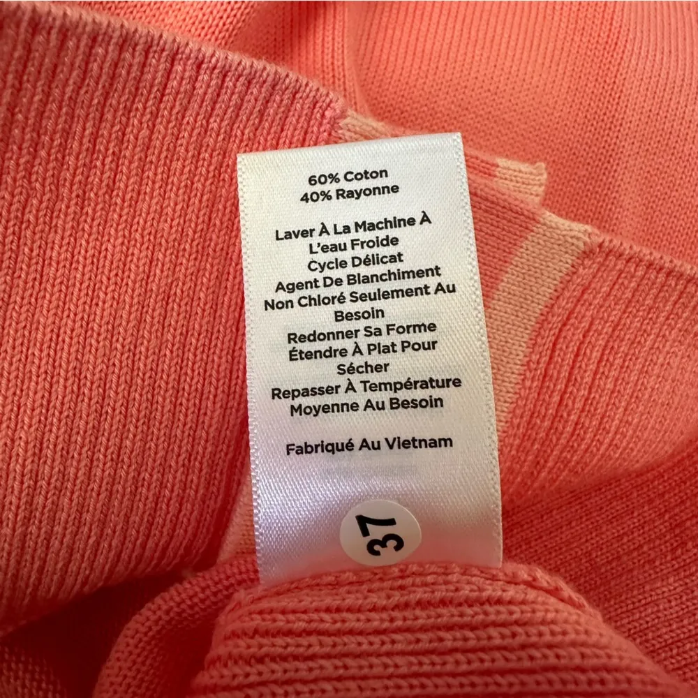 Pink Vneck Cardigan Grandpa Sweater NEW Large - Image 9