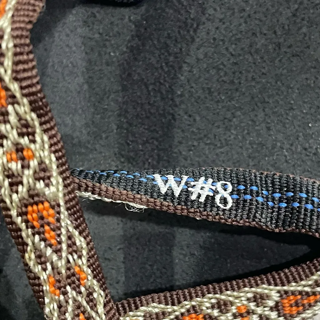 Teva Olowahu Flip Flops Sandals Women's Size 8 Black Orange Brown Comfort Beach - Image 9