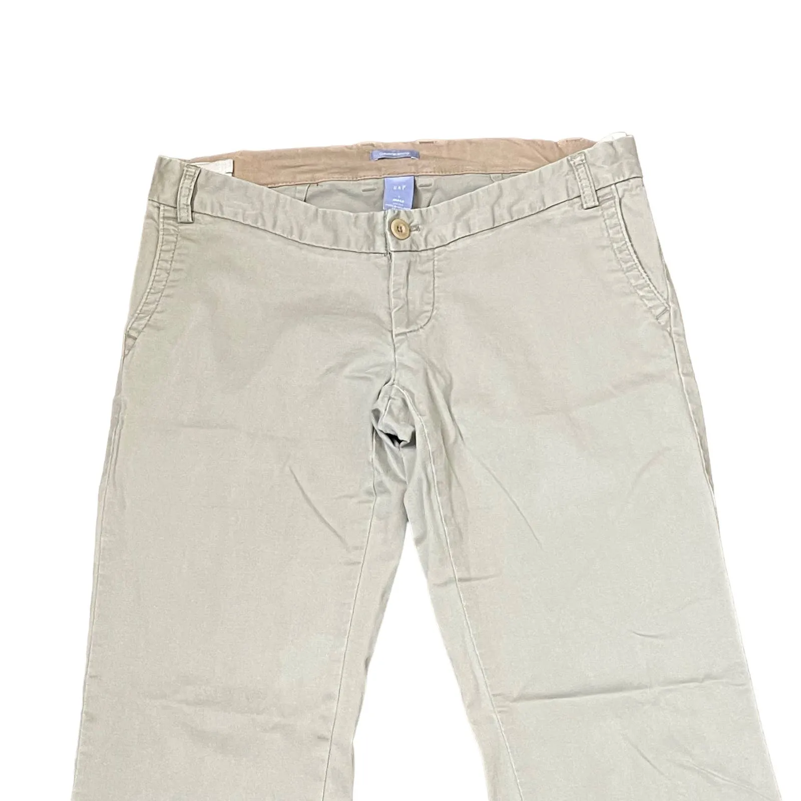 Gap Maternity Ankle Stretch Pants Straight Leg Flap Pockets Women Size 1‎ - Image 2