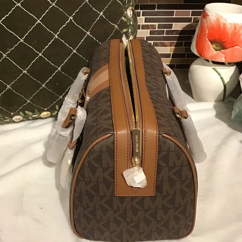 Michael Kors Bedford legacy medium duffle satchel-Brown/ Luggage W11”xH10”xD6.5” - Image 7