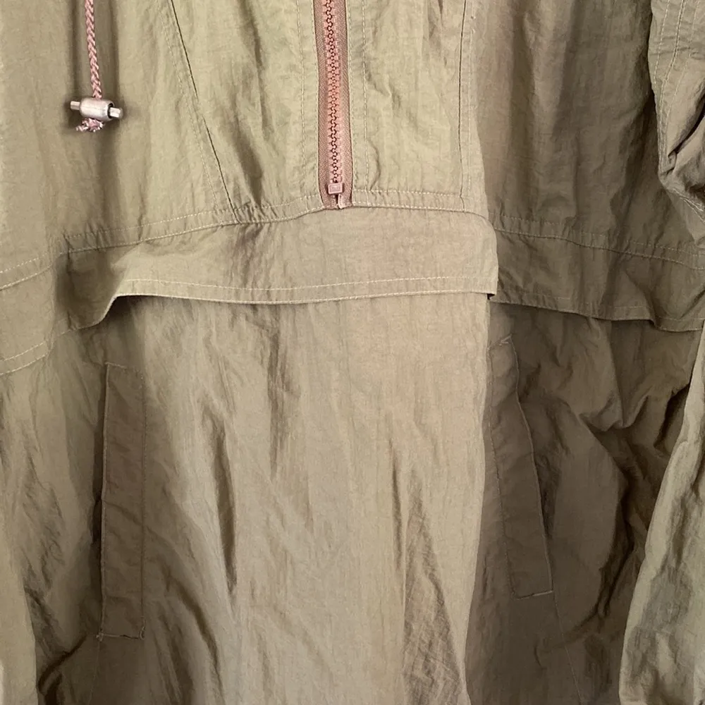 Pacific trail  3/4 Zip Army Green Windbreaker - Image 2