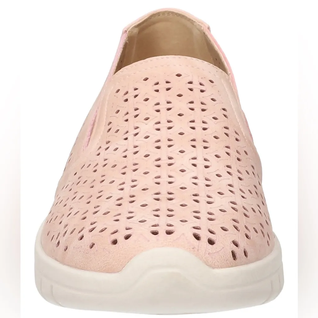 Easy Street Women's Mosaic Slip-Resistant Sneakers- Blush Pink- Size 8.5 - Image 5