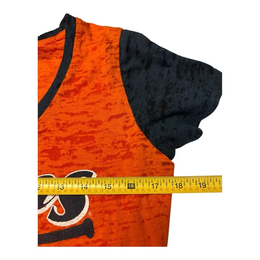 Detroit Tigers Women’s Graphic Tee – Orange & Navy, Size L - Image 7