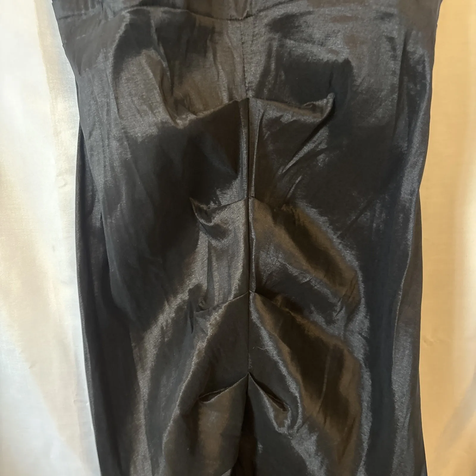 Trumpet Mermaid Style Prom Dress Long Black & Nude size 21 Blonde Nights Flaw - Image 3