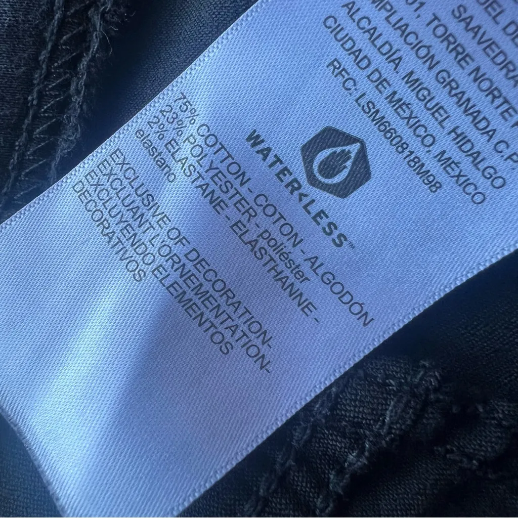 Signature By Levi Strauss Gold Womens Black Shaping Pull-on Skinny Jeans Sz 10S - Image 8