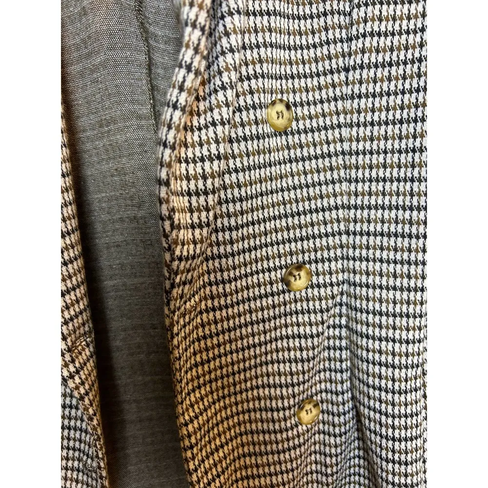 Altar'd State Jacket Blazer Brown Houndstooth Academia Professor Women XS - Image 2