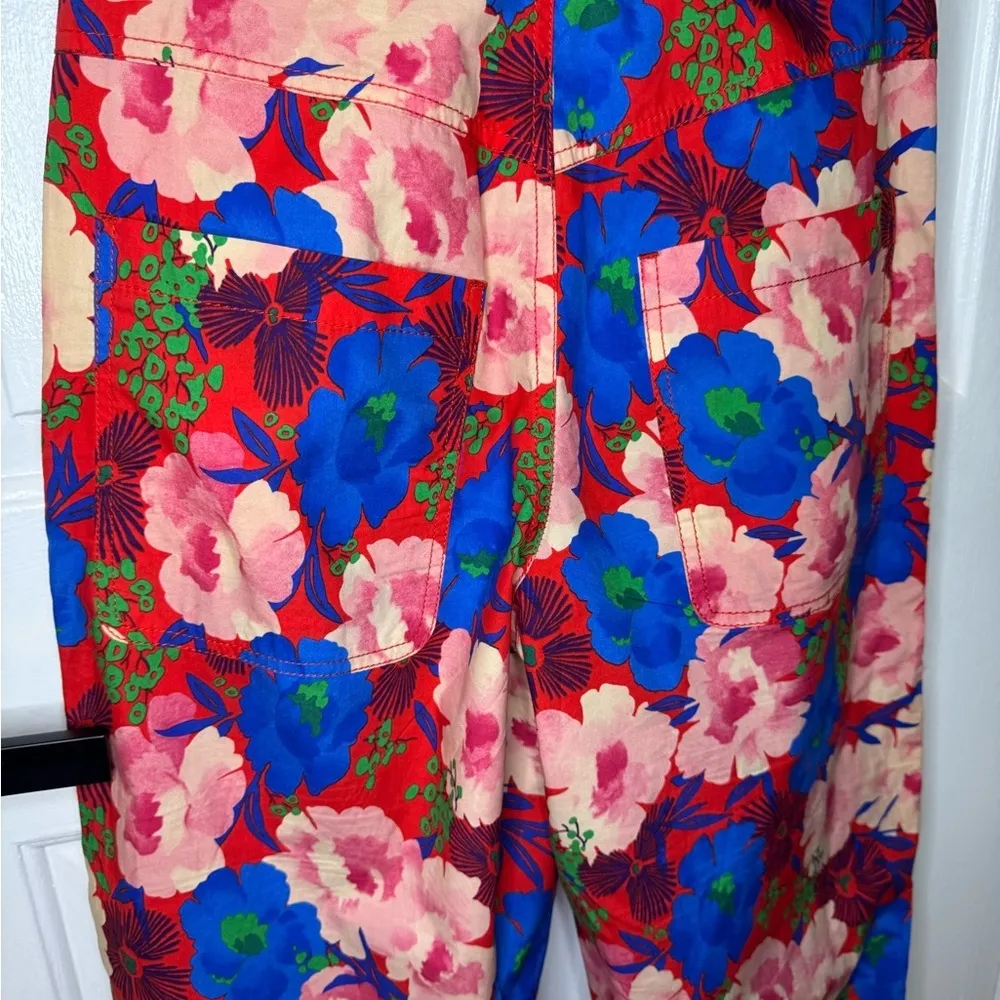 Zara FLORAL PRINT DRAPED TOP Size Small.  #118 - Image 7