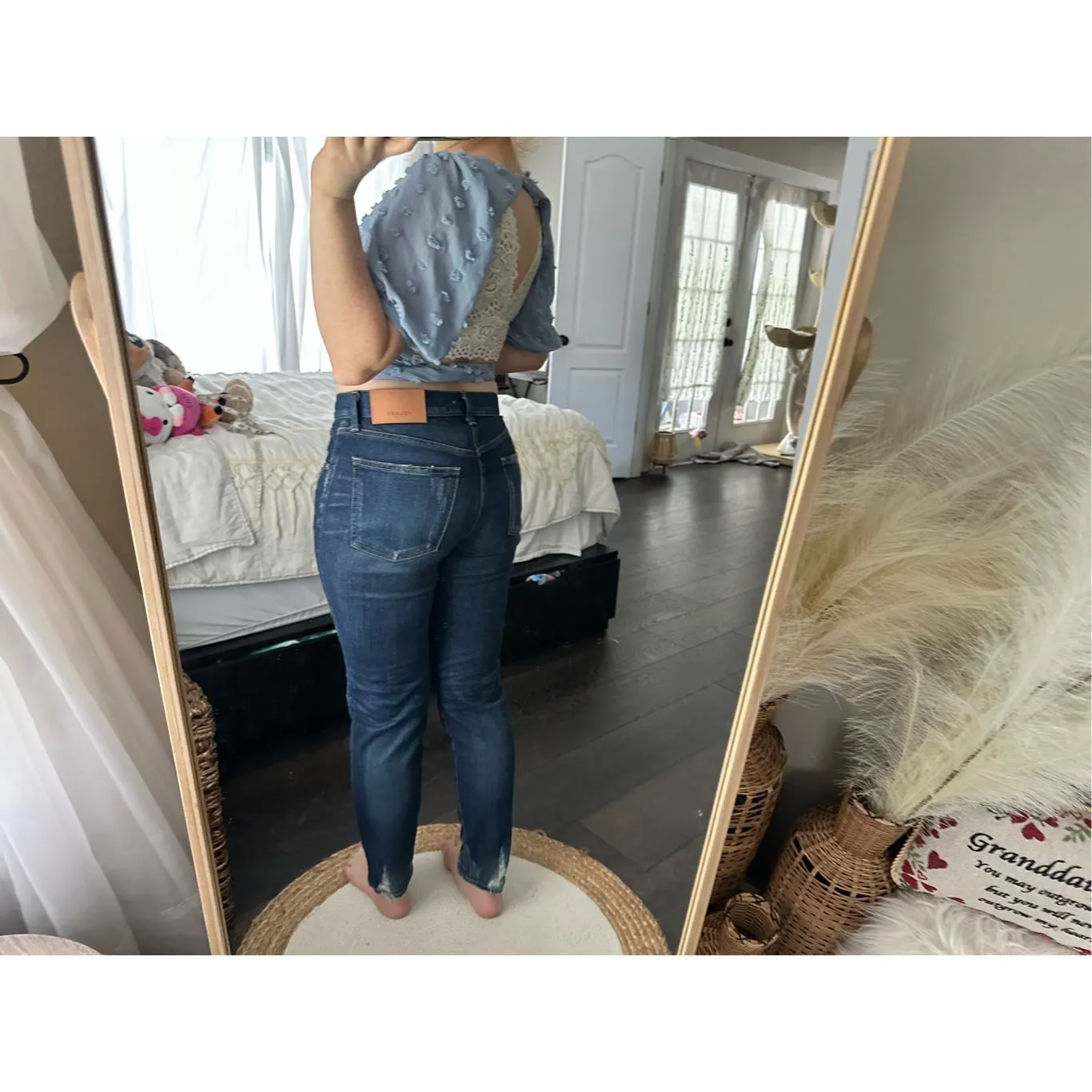 Sundays Blue Women’s Small Cropped Tie Top - Image 3