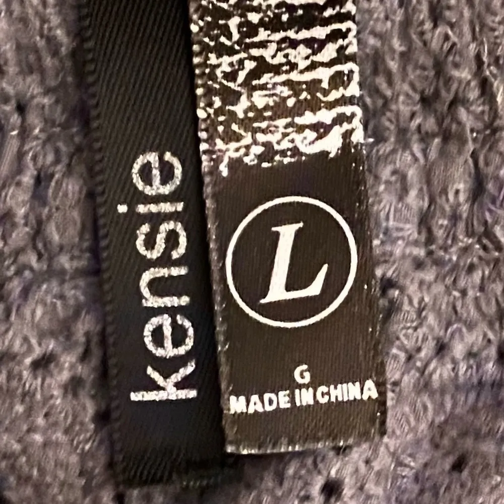 Kenzie Gray Cotton Eyelet Shorts Size Large White - Image 6