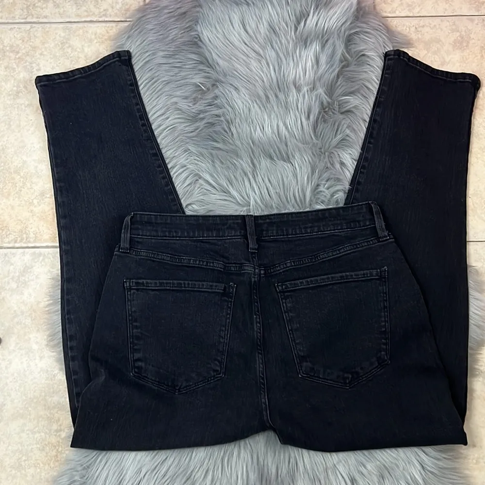 EUC Arizona Jean Co. Highest Rise Curvy Mom Jeans in Black Denim sz 13 - Image 4