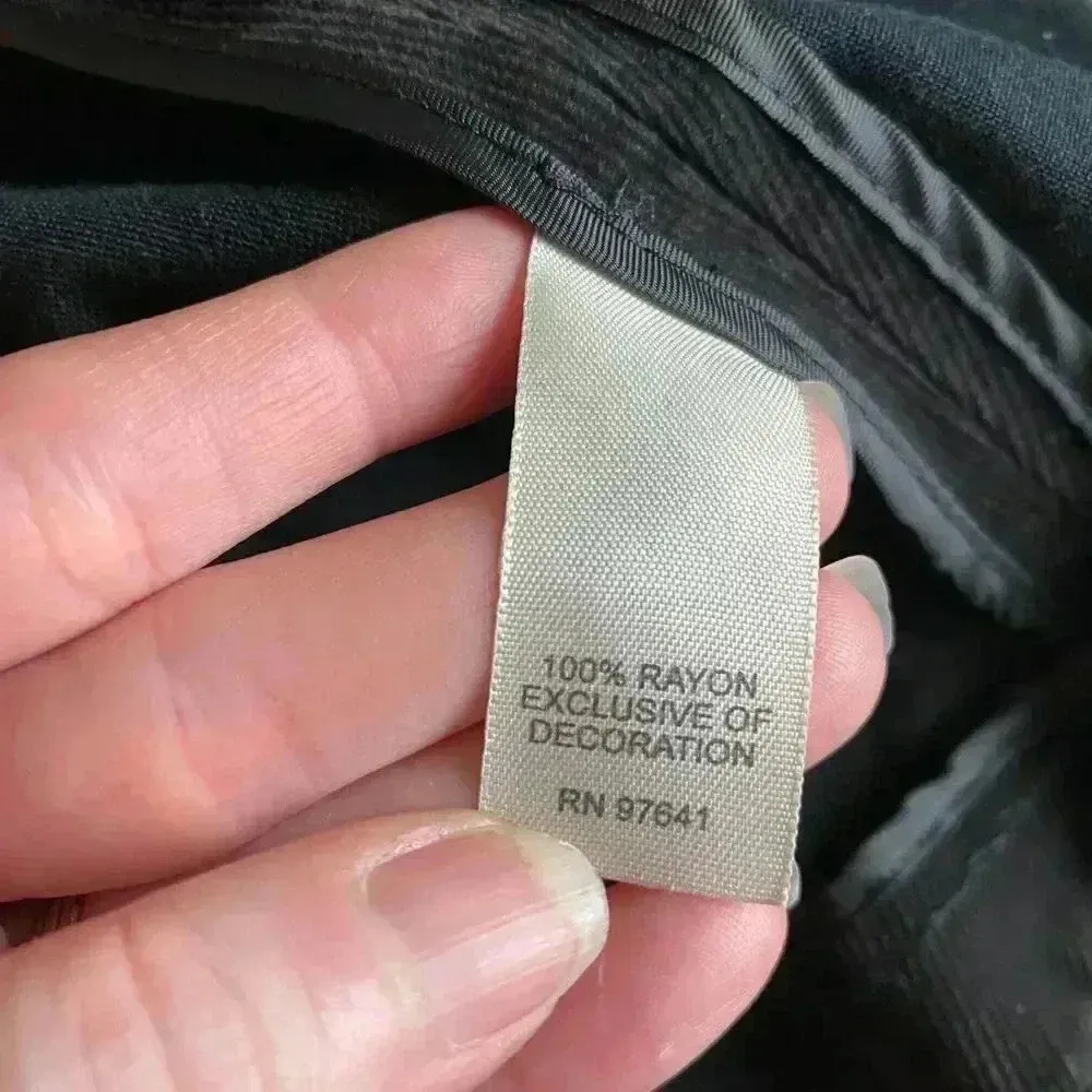 J. Jill Black Soft Corduroy Ruffled Cuff Button Front Blazer Jacket Coat Size 4P - Image 4