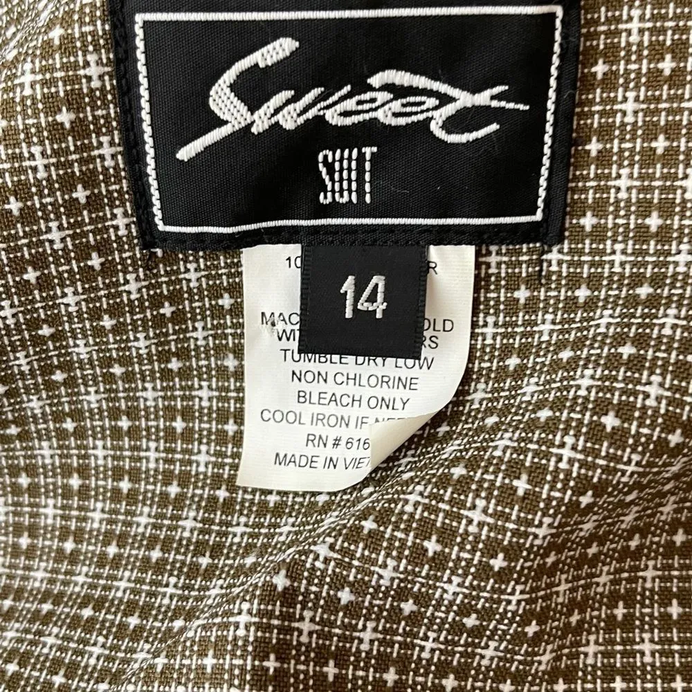 Vintage Sweet‎ Suit Blazer Size 14 - Image 2