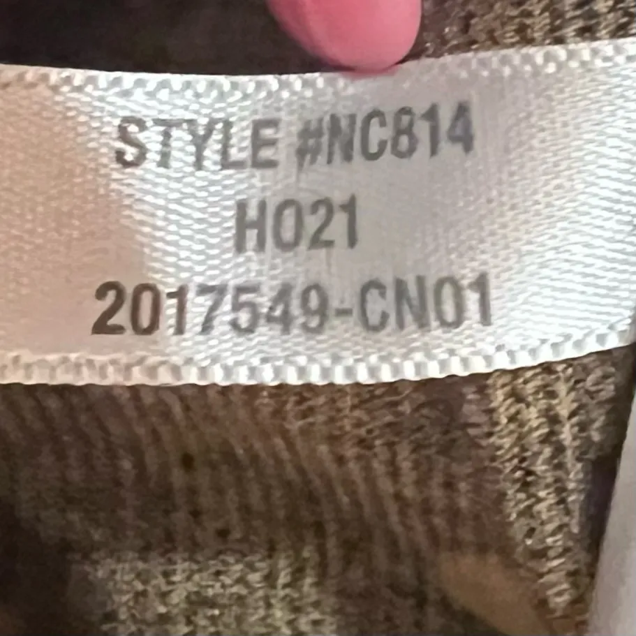 Madewell Corduroy Puff-Sleeve Button Wrap Top Black in Tan Oval Dot Size XS‎ - Image 14