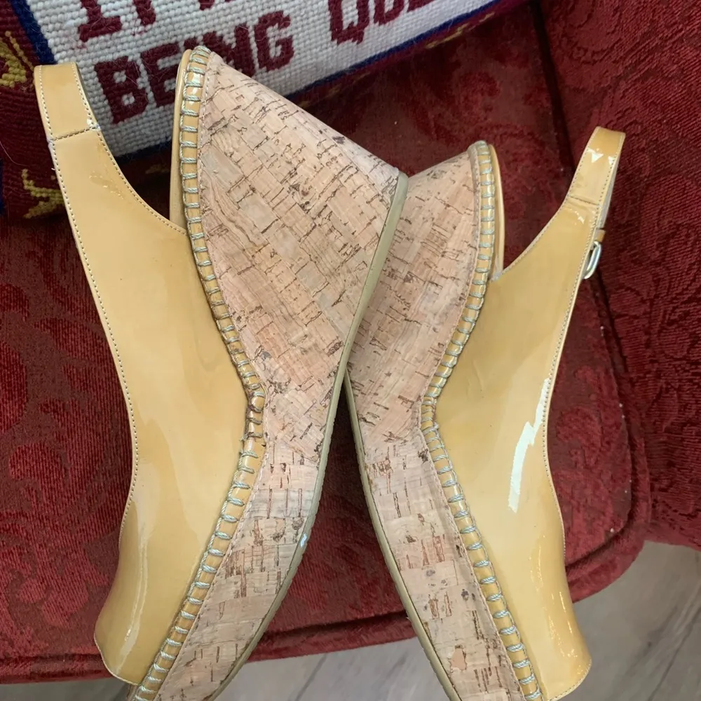 Jean cork slingback wedge - Image 2