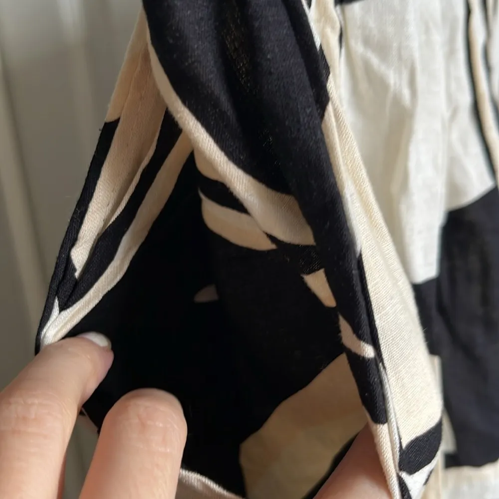 Rachel Zoe Linen Blend Women’s Vacation GeometricCapri Wide Leg Pants Sz XS new - Image 6