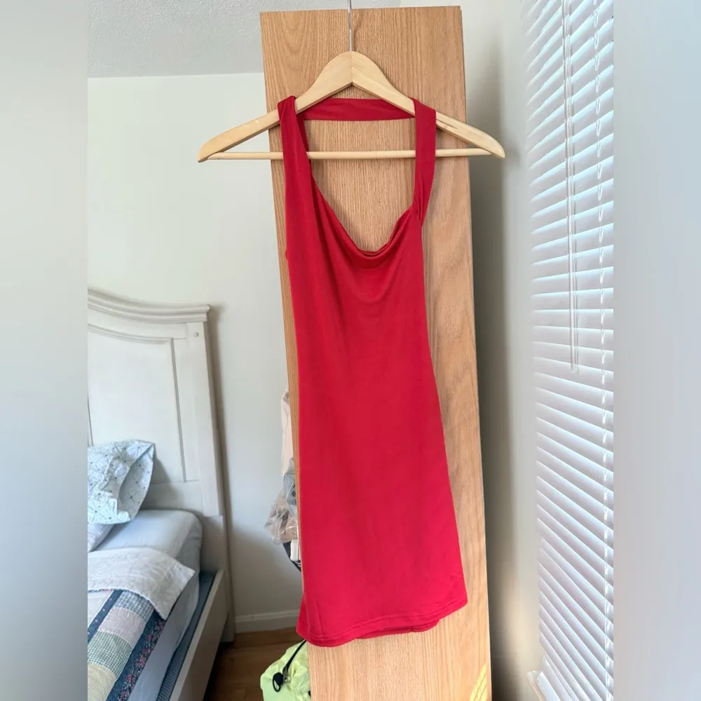 Superdown Davey Strappy Back Dress in Red - Image 6