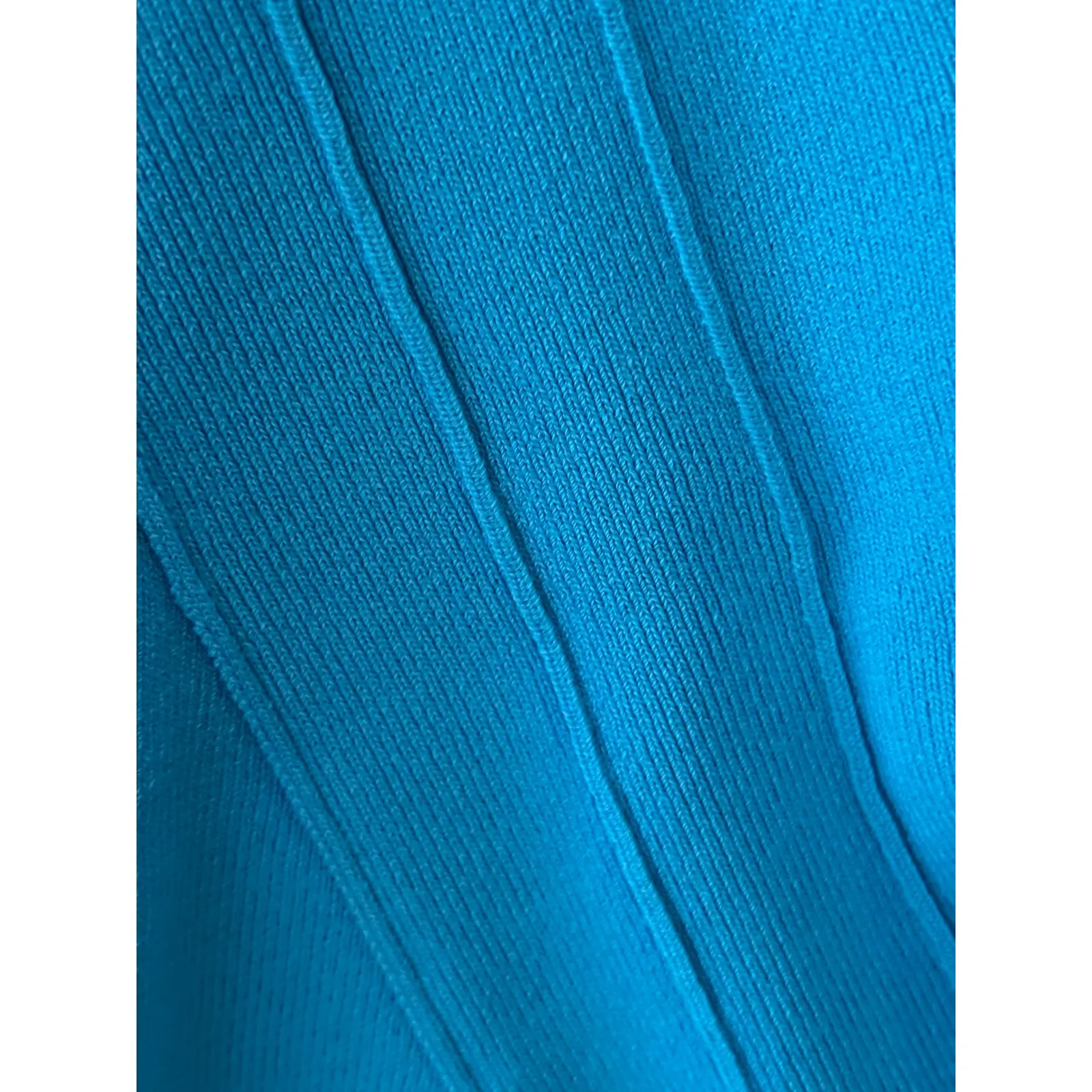 Spenser Jeremy Blue Square Neck Short Sleeve Knit Top Women's XL - Image 4