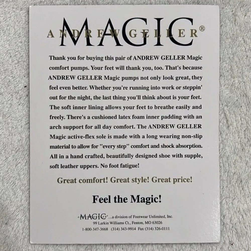 Andrew Geller  Magic Active Flex Shoes in Sweet Black Size 7.5 - Image 13