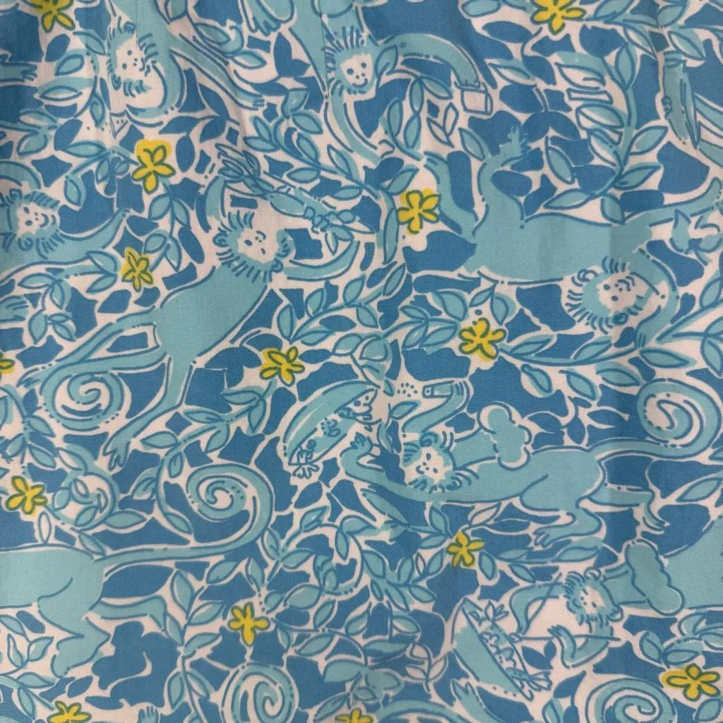 Vintage Lilly Pulitzer Kiss The Cook Monkey Print mini skirt size 4 - Image 2