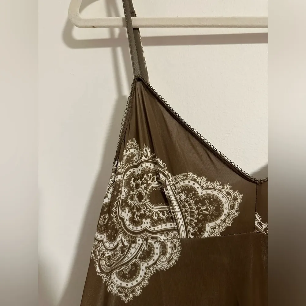 ZIMMERMANN authentic printed paisley adjustable strap slip dress nightgown satin - Image 4