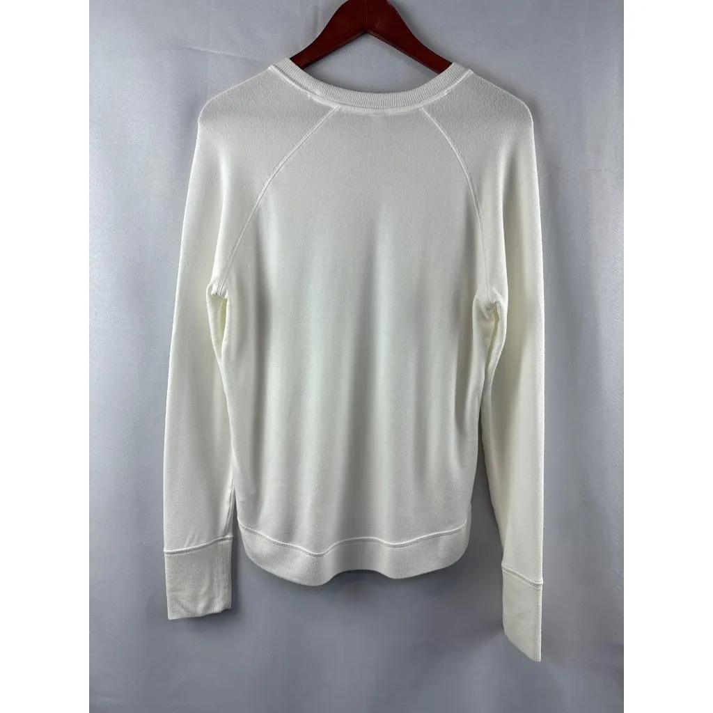 Athleta Womens White Long Sleeve Top Size S - Image 5