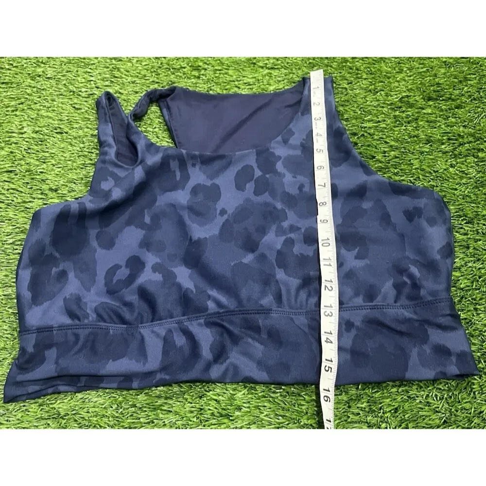 DSG Women's Cropped Leggings Sports Bra Blue Animal Print Set 2XL Size XXL - Image 9
