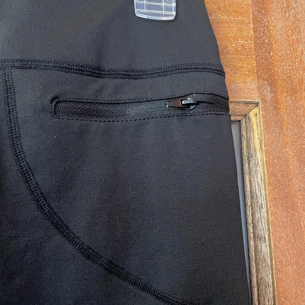 Racefaster Fleece Lined Black Legging Cycling Compression Spandex Stretch - Image 5